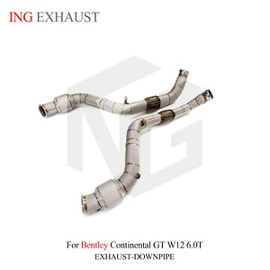 ING Scudo Termico in Acciaio Inox per Downpipe <span class=keywords><strong>di</strong></span> <span class=keywords><strong>Scarico</strong></span> Bentley Continental GT W12 6.0T, Montaggio Diretto, Miglioramento Prestazioni, Vendita all'Ingrosso - Product Image 6