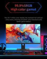 Moniteur d'ordinateur de bureau 21,5 pouces 23,8 pouces 27 pouces 32 pouces 1920X1080 100 Hz Taux de rafraîchissement Moniteur de jeu