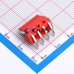 A396E1W1-2R4P12 Wire-to-Board Pin Header Bent Lead Through Hole,P=3.96mm Connector 1x4P 3.96mm Right Angle Insert VH - Product Image 2