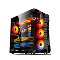 High Compatibility ATX Gaming Case 400mm GPU 360mm Water Cooling Support M-ATX Tempered Glass PC Computer Chassis