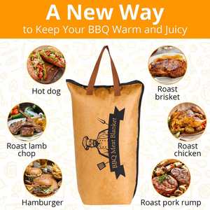 Reusable Aluminum Foil Insulated Meat <b>Packing</b> Bags, Self Sealing BBQ Take Out Food Warmer Bags for Restaurant and Catering - Product Image 3