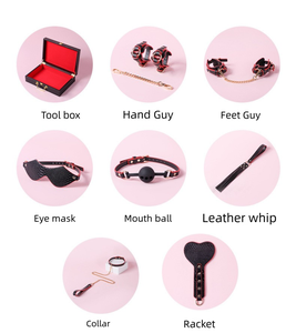 Groothandel Fabriek Krokodil Patroon Sm Game 7 Stuks Koppels Flirten In Bed Volwassen Speelgoed Vrouwelijke Slaven Gebonden Handboeien - Product Image 6