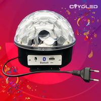 COYOLED-Ampoules LED rotatives de Noël en forme de boule, avec télécommande, ampoule RVB colorée 10W pour Disco