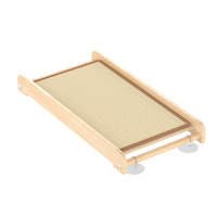 Griffoir pour chat en corde de chanvre sans peluches, à base de plantes naturelles, avec ventouse, jouet vertical pour chat, grande taille, coussin à griffer durable, en carton