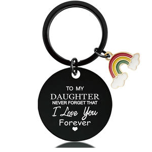 Porte-clés avec inscription "I love you <span class=keywords><strong>forever</strong></span>", en argent, or, noir, inscription "I love you", 2022 - Product Image 4