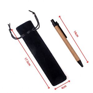 Bolsa de Lápices de Franela de Doble Cara Reciclable y Engrosada con Cordón para Bolígrafos, Lápices Labiales, Perfumes, Pelucas y Rímel - Product Image 3