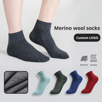 Chaussettes en laine mérinos de haute qualité avec logo personnalisé, pour hommes, femmes et jeunes, idéales pour la randonnée, le trekking, anti-odeurs, sports de plein air