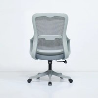 Chaise de bureau moderne en maille respirante, pivotante, avec support lombaire réglable pour poste de travail