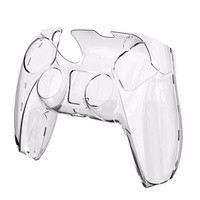 Casing Kristal untuk Kontroler Game PS5, Casing Pelindung Transparan Terpisah untuk Kontroler PS5, Casing Pelindung Ultra-tipis untuk PS5
