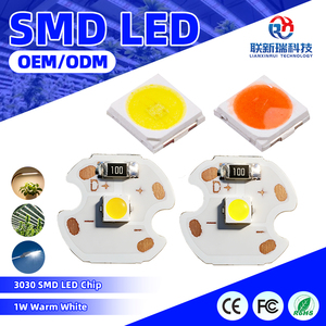 Mini panneau lumineux LED monochrome à intensité variable, perles de lampe <span class=keywords><strong>SMD3030</strong></span>, plaque en aluminium 14 mm, DC 3V/5V 1W, blanc chaud 3000K/6000K, 120 - Product Image 1
