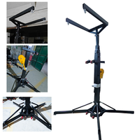 Soporte de armazón de altavoz Line Array de aluminio de alta resistencia Sistema de elevación de luz de manivela manual de construcción de acero y plegable