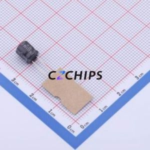 Condensador Electrolítico de Aluminio HXB50V10M6.3*7 2.5TP de Montaje Pasante, D6.3xL7mm 10uF 20% 50V 260mA-100kHz - Product Image 2