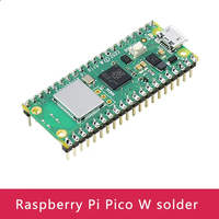 Carte microcontrôleur Raspberry Pi Pico W, WiFi intégré, basée sur le processeur double cœur officiel RP2040