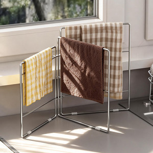 Escurridor de Platos y Toallas Plegable, Soporte de Secado Plegable para Encimera de Cocina - Product Image 1