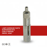 Pince de fixation latérale pour câble de suspension d'éclairage en cuivre avec verrouillage et tailles personnalisables