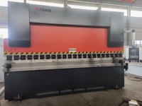 Presse plieuse hydraulique CNC entièrement automatique synchronisée SANXIN 110T3200 pour acier au carbone, contrôleur DA53T, table de travail de 3000 mm
