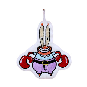Asciugamano da Mano per Bambini con Ricamo di <span class=keywords><strong>Spongebob</strong></span> e <span class=keywords><strong>Patrick</strong></span>, Portatile, Morbido, Assorbente, Forma Irregolare - Product Image 5
