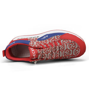2024 chaussures en PU décontractées respirantes en maille de mode extérieure avec logo personnalisé baskets de loisirs noires pour hommes Stock de sport pour hommes - Product Image 6