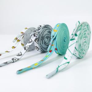 เชือกรองเท้าโพลีเอสเตอร์แบบแบน กว้าง 8 มม. พิมพ์ลายอนิเมะแฟชั่น สีสันสดใส ลายการ์ตูนดอกไม้ สำหรับรองเท้าผ้าใบ รองเท้ากีฬา คุณภาพสูง - Product Image 5