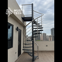 Escalier en colimaçon professionnel pour villa et loft, gain de place, fabrication sur mesure