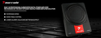 Subwoofer de voiture Marriola N10 de haute qualité 200W RMS, 10 pouces, fin, actif, sous le siège, pour voiture/camion, bobine simple, 100dB audio
