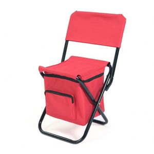 Lightweight Folding <b>Camping</b> Chair with Cooler Bag <b>Portable</b> and Durable for Fishing - Product Image 2