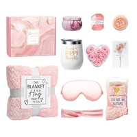 Regalo para Dama de Honor, Cumpleaños, Sorpresa, Recuperación o Festividades: Manta Acogedora y Set de Aromaterapia para Cuidado Personal y Spa, Moderno y Sencillo