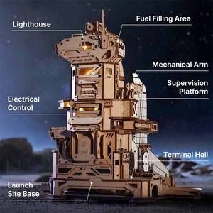 Robotime Rokr artigianato in legno meccanico LKA02 <span class=keywords><strong>Space</strong></span> Shuttle fai da te giocattoli in miniatura 3D Puzzle in legno - Product Image 2