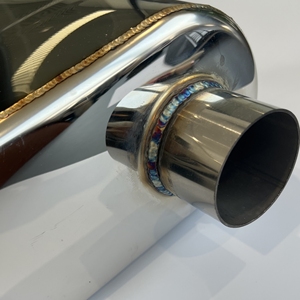 Soupape de décharge électrique MX Exhaust 76 mm avec télécommande, silencieux bypass en acier inoxydable professionnel poli miroir - Product Image 3