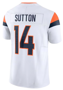 قميص كرة القدم الأمريكية الجديد لموسم 2025 رقم 10 بوي نيكس، رقم <span class=keywords><strong>2</strong></span> باتريك سيرتين الثاني، رقم 14 كورتلاند سوتون، رقم 7 جون إلواي، مطرز - Product Image 4