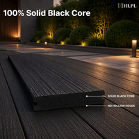 Panneau de terrasse en PVC solide, ignifuge, antidérapant, imperméable, écologique, installation par emboîtement, moderne, pour extérieur, parc