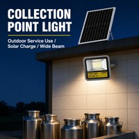 Lampu Sorot Tenaga Surya Daya Tinggi 100W Langsung dari Pabrik, Tahan Air IP65, Hemat Energi, untuk Stadion, Konstruksi, dan Luar Ruangan