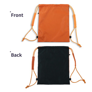 Custom Logo Promotional Polyester <b>Drawstring</b> <b>Bag</b> <b>Waterproof</b> Nylon Cinch Sack Backpack for Sports Gym Travel - Product Image 3