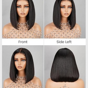 Parrucche Bob 5x5 senza colla in capelli umani, 10 pollici, pre-strappate e pre-decolorate per donne nere - Product Image 4