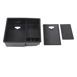 Caja de almacenamiento para consola central de coche, accesorios organizadores, bandeja de almacenamiento negra, Interior para Hilux <span class=keywords><strong>Vigo</strong></span>, accesorios 2004-2014 2009 2010 - Product Image 2