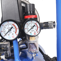 SPERAN Compresores De Aire 0.75HP 24L Compresor De Aire De Pistón Portátil Sin Aceite Y Silencioso