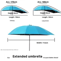 Pare-soleil amovible pour véhicule électrique avec revêtement noir, style moderne, commande manuelle, parapluie pour scooter, tissu en nylon 190T