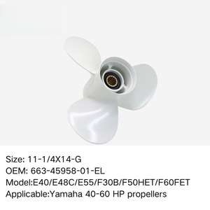 11-1/4X14-G Yama <span class=keywords><strong>ha</strong></span> Hélice fuera de borda 663-45958-01-EL 25 60HP 13 Spline Marine Boat Motor Reemplazo - Product Image 2