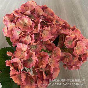 ช่อดอกไฮเดรนเยียประดิษฐ์สีน้ำเงินจาก Meiduo Flower Industry ทำจากพลาสติกและผ้า เหมาะสำหรับตกแต่งงานแต่งงานและบ้าน - Product Image 2