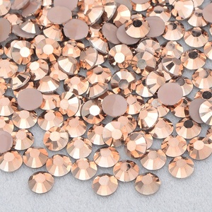 Tuton Atas Berkualitas Kristal Bulat Kuku strass in resina Flatback Untuk Kerajinan DIY - Product Image 6