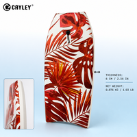 Bodyboard léger pour enfants à motifs imprimés, design tropical, planche de surf pour les sports nautiques, plage, piscine, mer, vagues, débutants