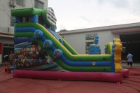 Château gonflable portable Dream Island avec toboggan, pour chiens, en PVC, capacité 10-15 personnes, 8x5x6m