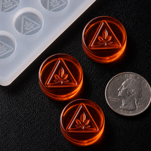 Moule à bonbons ronds de 2,5 ml, déposeur universel, 180 cavités, logo et symbole personnalisés en relief, silicone pour marque privée - Product Image 5