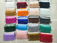Grossiste en pompons perlés décoratifs pour rideaux, accessoires textiles de maison et de vêtements, franges perlées pour artisanat