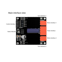 Taidacent 12V 24V 7A 12A 15A Penggerak Motor DC Arus Tinggi Sinyal Dual H-Bridge Drive PWM Pengatur Kecepatan Modul Penggerak Motor DC