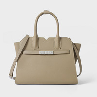Sac à bandoulière à bandoulière en cuir de vachette première couche haut de gamme Togo grande capacité avec fermeture éclair pour les déplacements quotidiens mode unique