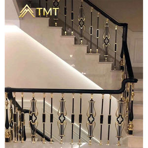 Antike Edelstahl-Geländerpfosten, Hauptpfosten für Treppen, Dekorative Metallsäulen - Product Image 6