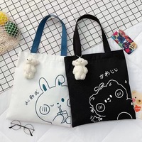 Tas Tote Besar Promosi untuk Perjalanan, Lucu, Cetak Logo Kustom, Ukuran Besar, Dapat Dicuci, Tahan Lama, Tas Belanja Kanvas Katun Polos