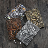Carnet de notes de voyage A5 personnalisé en cuir de haute qualité, sublimation, motif Dragon