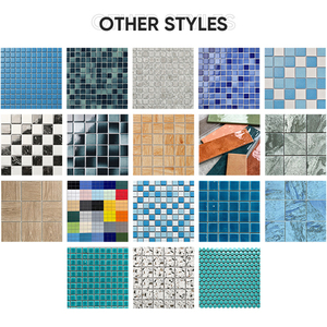 Giá bán buôn tráng men giặt nhà bếp backsplash khảm gạch men trắng sứ khảm gạch - Product Image 4